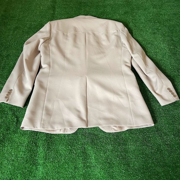 Farah Westernwear Vintage Beige Cowboy Western Blazer Casual Jacket Size 44L - Picture 8 of 11